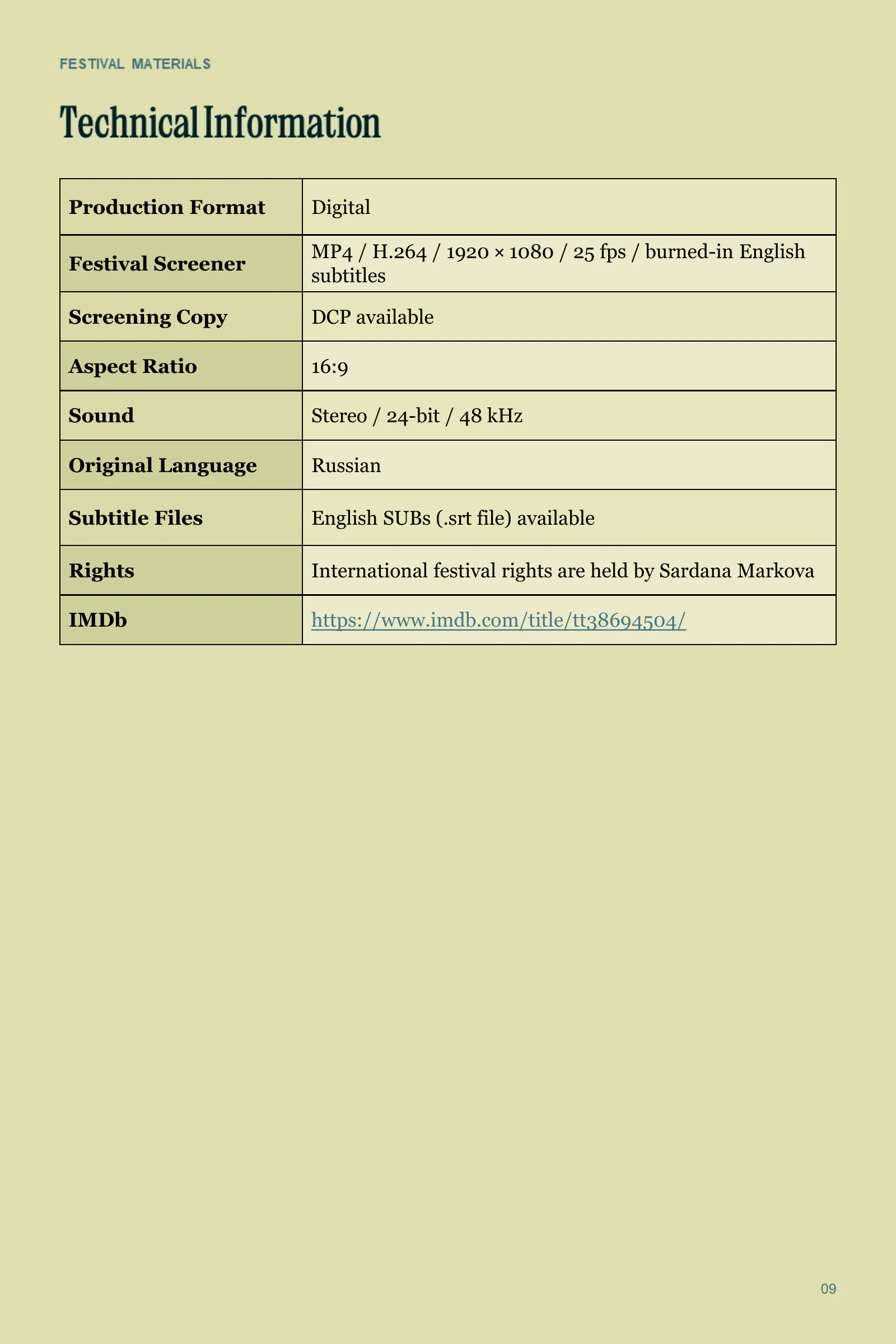 The Last Bell English press kit, page 8 of 9